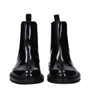 Dolce & Gabbana Black Leather Ankle Boots