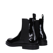 Dolce & Gabbana Black Leather Ankle Boots