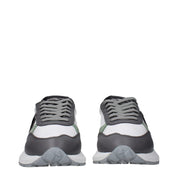 Philippe Model White Fabric Low Top Sneakers