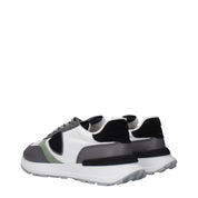 Philippe Model White Fabric Low Top Sneakers