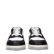 Versace White Leather Low Tops