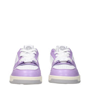 Versace White Leather Low Tops