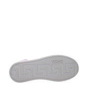 Versace White Leather Low Tops