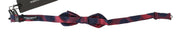 Dolce & Gabbana Red Checkered 100% Silk Adjustable Men Neck Bow Tie