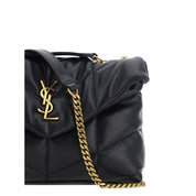 Saint Laurent Black Lamb Ovis Aries Aries Shoulder Bag