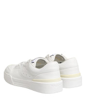 Dolce & Gabbana White Miami Leather Low Top Sneakers Shoes