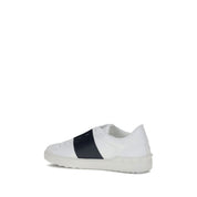 Valentino Garavani White Calf Leather Bos Taurus Low Top Sneakers