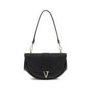 Versace Black Calf Leather Bos Taurus Shoulder Bag