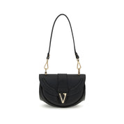 Versace Black Calf Leather Bos Taurus Shoulder Bag