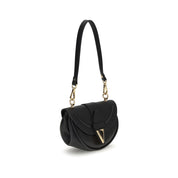 Versace Black Calf Leather Bos Taurus Shoulder Bag