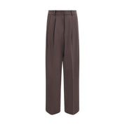 P.A.R.O.S.H. Brown Fleece Wool Dress Pants