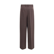 P.A.R.O.S.H. Brown Fleece Wool Dress Pants