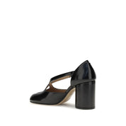 Margiela Black Calf Leather Bos Taurus High Heel Pumps