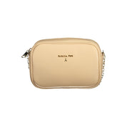 Patrizia Pepe Beige Leather Women Shoulder Bag
