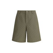 Gucci Green Cotton Bermuda Shorts