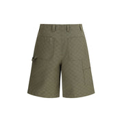 Gucci Green Cotton Bermuda Shorts