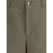 Gucci Green Cotton Bermuda Shorts