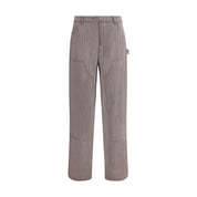 Golden Goose Brown Fleece Wool Casual Pants