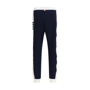 Thom Browne Blue Cotton Joggers (Workout Pants)