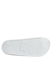 Dolce & Gabbana White Leather Slides Sandals Beachwear Shoes