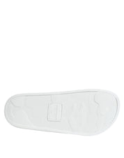 Dolce & Gabbana White Black Leather Sandals Beachwear Shoes