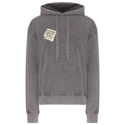Diego Venturino Gray Cotton Men Hoodie