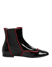 Dolce & Gabbana Black Jackie Buttoned Chelsea Boots Shoes