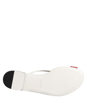 Dolce & Gabbana Red White KEIRA Flower Leather Sandals Shoes