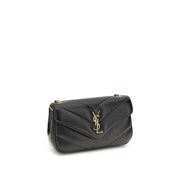 Saint Laurent Black Lamb Ovis Aries Aries Shoulder Bag