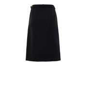 Gucci Black Wool Midi Skirt