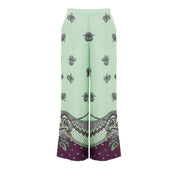 Gucci Green Silk Casual Pants