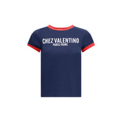 Valentino Blue Cotton T-Shirt