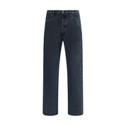 Prada Black Cotton Straight-Leg Jeans