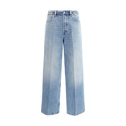 Gucci Light Blue Cotton Jeans Denim