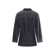 Marant Etoile Gray Cotton Denim Jacket