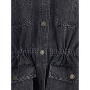 Marant Etoile Gray Cotton Denim Jacket