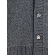 Thom Browne Gray Wool Cardigan