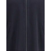 Thom Browne Blue Fleece Wool Cardigan