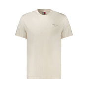 Tommy Hilfiger Beige Cotton Men T-Shirt