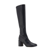 MM6 Black Calf Leather Bos Taurus Boots