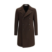 Tagliatore Brown Wool Coat