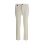 PT Torino Cream Cotton Slim Fit Jeans
