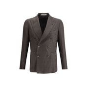 Tagliatore Brown Fleece Wool Clothing