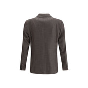 Tagliatore Brown Fleece Wool Clothing