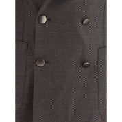 Tagliatore Brown Fleece Wool Clothing