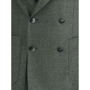 Tagliatore Green Fleece Wool Blazer