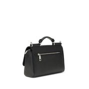 Dolce & Gabbana Black Calf Leather Bos Taurus Shoulder Bag