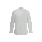Finamore White Cotton Dress Shirt