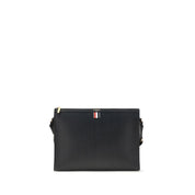 Thom Browne Black Calf Leather Bos Taurus Clutch Bag