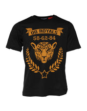 Dolce & Gabbana Black DG Royals Cotton Crew Neck T-shirt